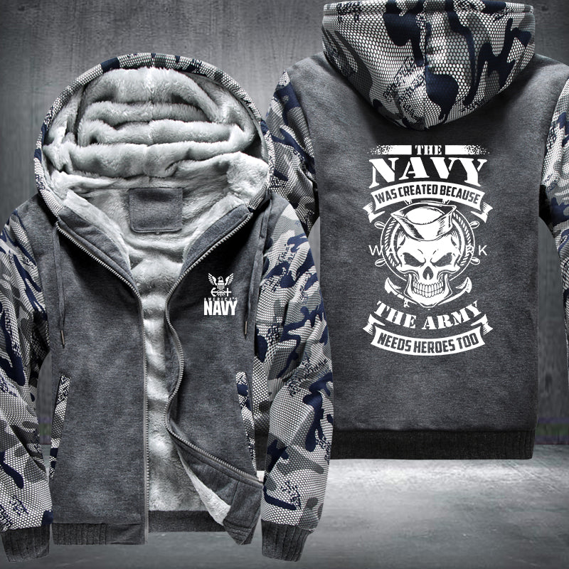 The Navy Fleece Hoodies Jacket