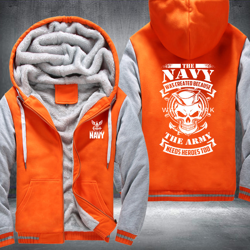 The Navy Fleece Hoodies Jacket