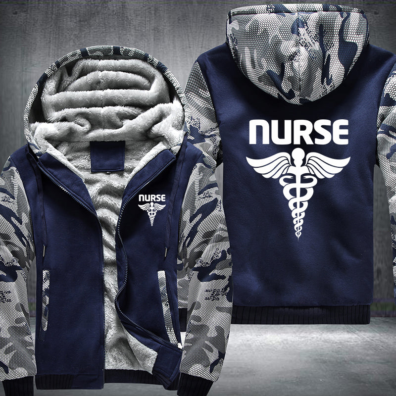 Nurse printed Fleece Hoodies Jacket