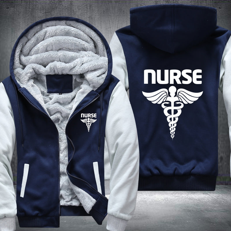 Nurse printed Fleece Hoodies Jacket