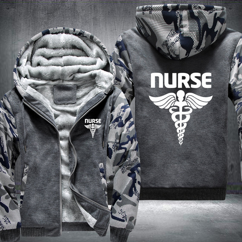 Nurse printed Fleece Hoodies Jacket