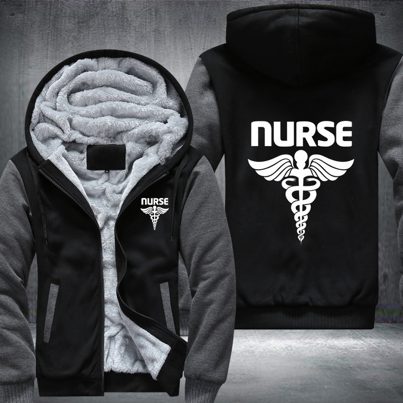 Nurse printed Fleece Hoodies Jacket