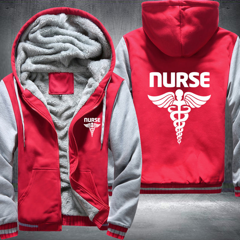 Nurse printed Fleece Hoodies Jacket