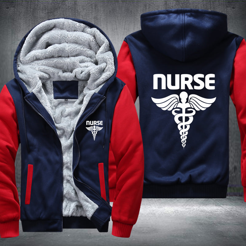 Nurse printed Fleece Hoodies Jacket