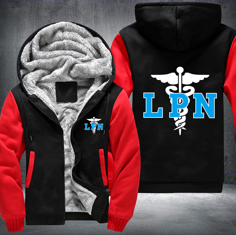 Licensed Practical Nurse LPN printed Fleece Hoodies Jacket