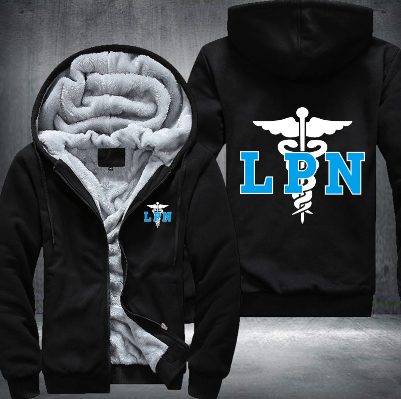 Licensed Practical Nurse LPN printed Fleece Hoodies Jacket