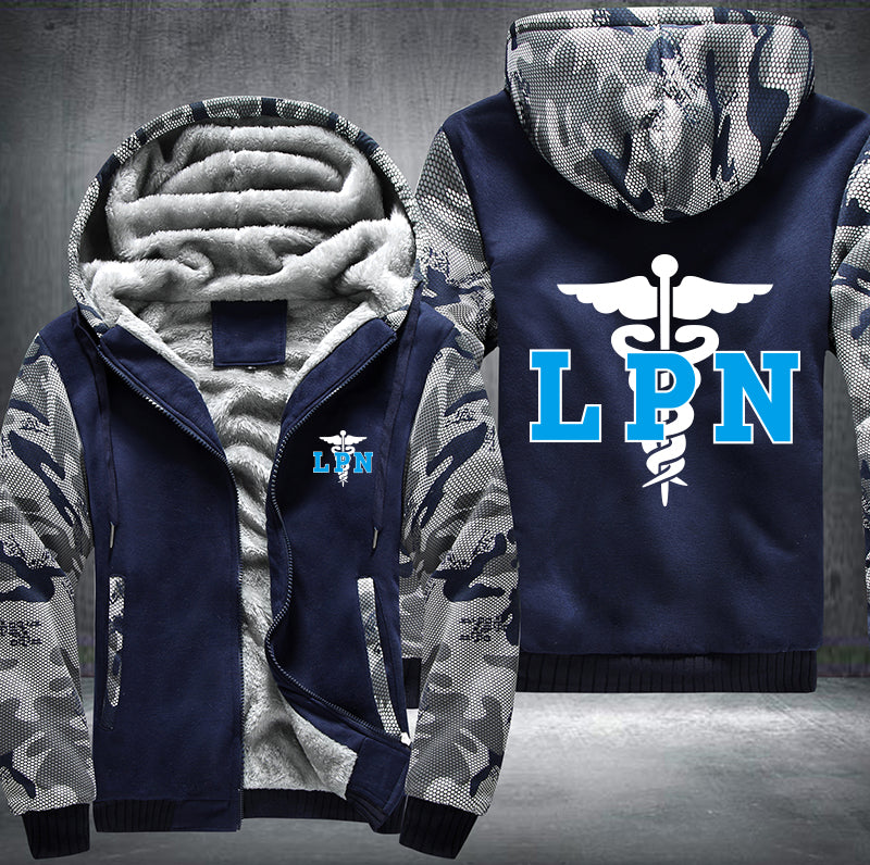 Licensed Practical Nurse LPN printed Fleece Hoodies Jacket