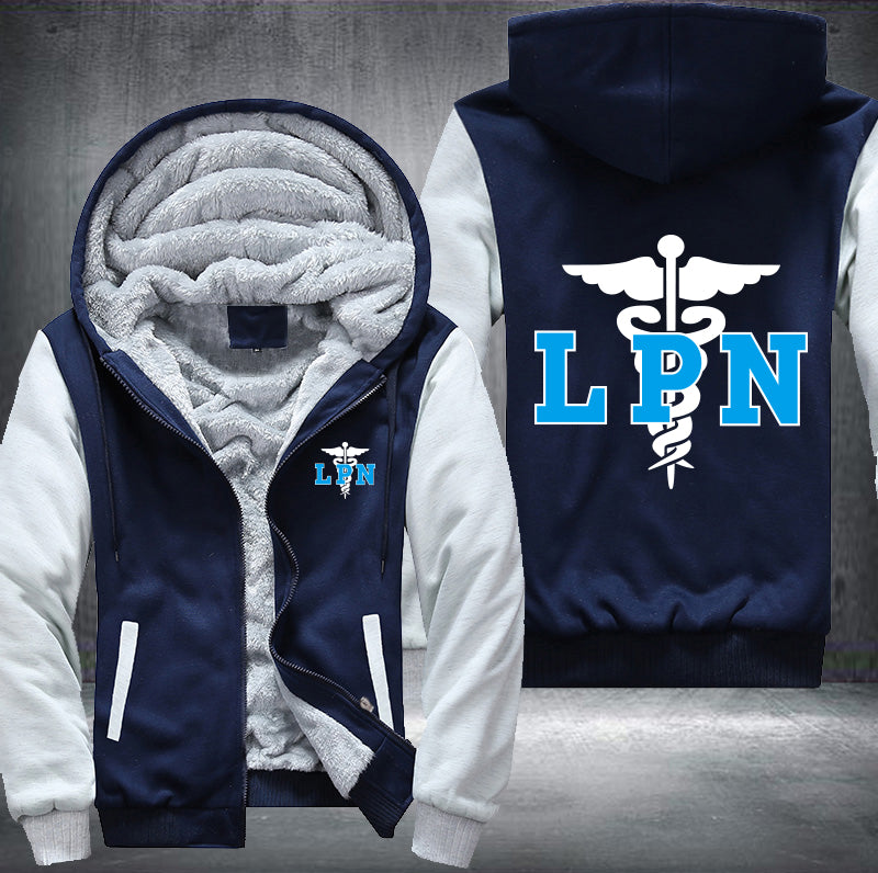 Licensed Practical Nurse LPN printed Fleece Hoodies Jacket