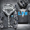 Licensed Practical Nurse LPN printed Fleece Hoodies Jacket