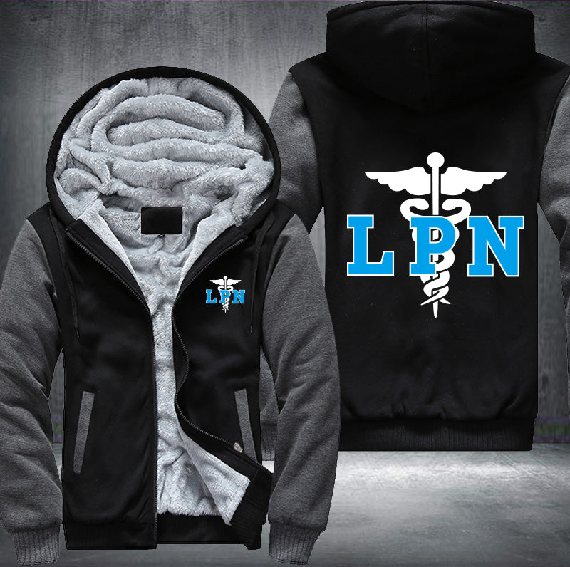 Licensed Practical Nurse LPN printed Fleece Hoodies Jacket
