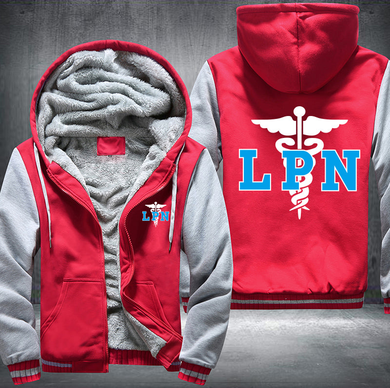 Licensed Practical Nurse LPN printed Fleece Hoodies Jacket
