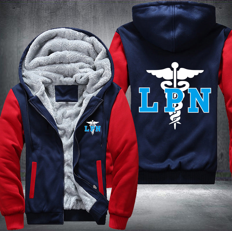 Licensed Practical Nurse LPN printed Fleece Hoodies Jacket
