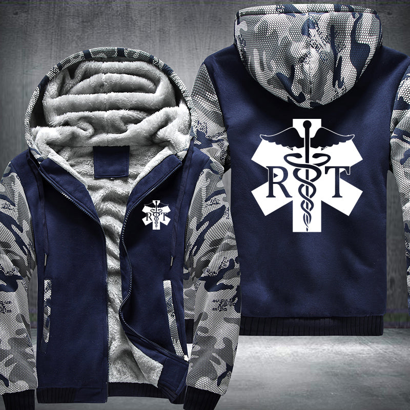 Respiratory Therapist RT printed Fleece Hoodies Jacket