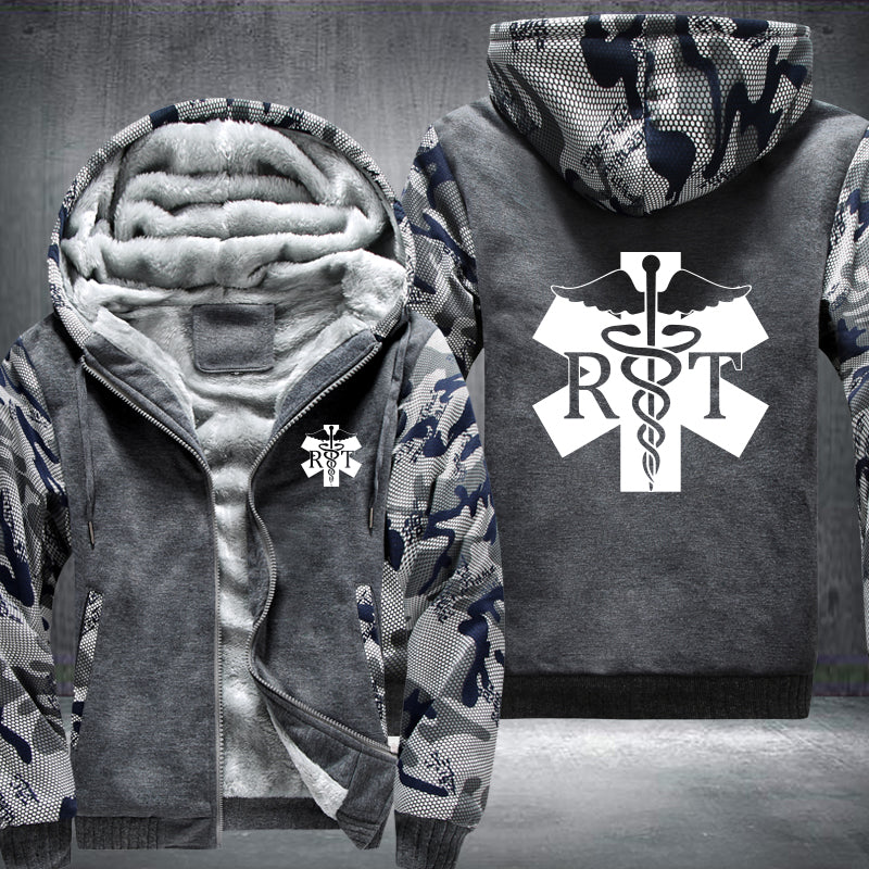 Respiratory Therapist RT printed Fleece Hoodies Jacket