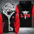 LPN Licensed Practical Nurse printed Fleece Hoodies Jacket