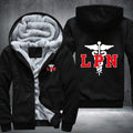 LPN Licensed Practical Nurse printed Fleece Hoodies Jacket