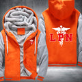 LPN Licensed Practical Nurse printed Fleece Hoodies Jacket