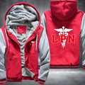 LPN Licensed Practical Nurse printed Fleece Hoodies Jacket