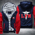 LPN Licensed Practical Nurse printed Fleece Hoodies Jacket