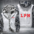 LPN Licensed Practical Nurse printed Fleece Hoodies Jacket