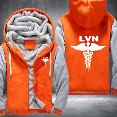 Licensed Vocational Nurse LVN printed Fleece Hoodies Jacket