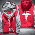 Licensed Vocational Nurse LVN printed Fleece Hoodies Jacket