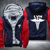 Licensed Vocational Nurse LVN printed Fleece Hoodies Jacket