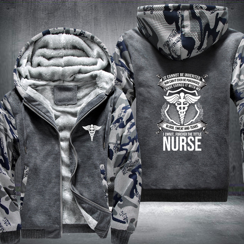 I own it forever the title nurse printed Fleece Hoodies Jacket