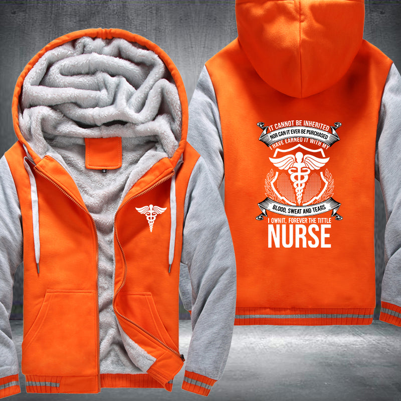 I own it forever the title nurse printed Fleece Hoodies Jacket