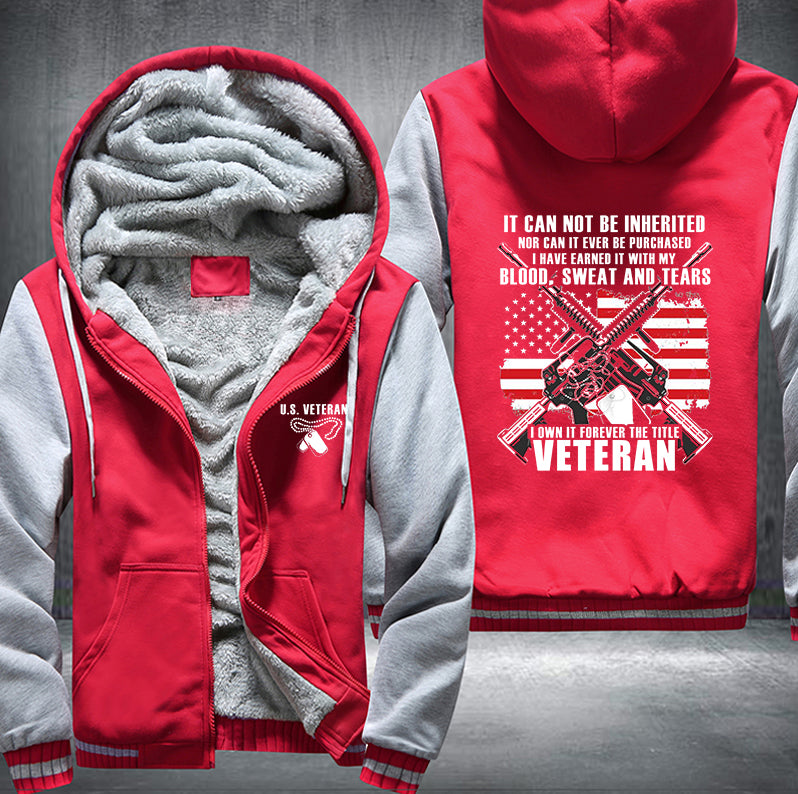 I OWN IT FOREVER THE TITLE VETERAN Fleece Hoodies Jacket