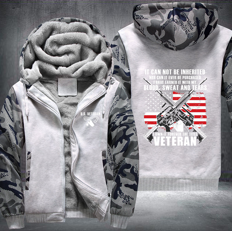 I OWN IT FOREVER THE TITLE VETERAN Fleece Hoodies Jacket