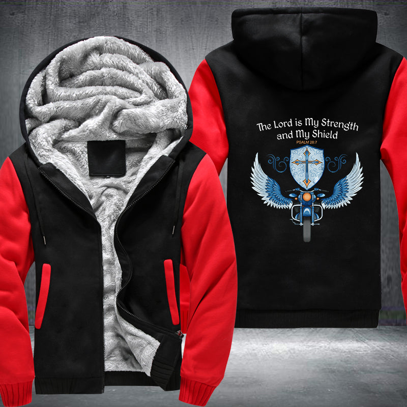 The Lord is My Strength and My Shield Fleece Hoodies Jacket