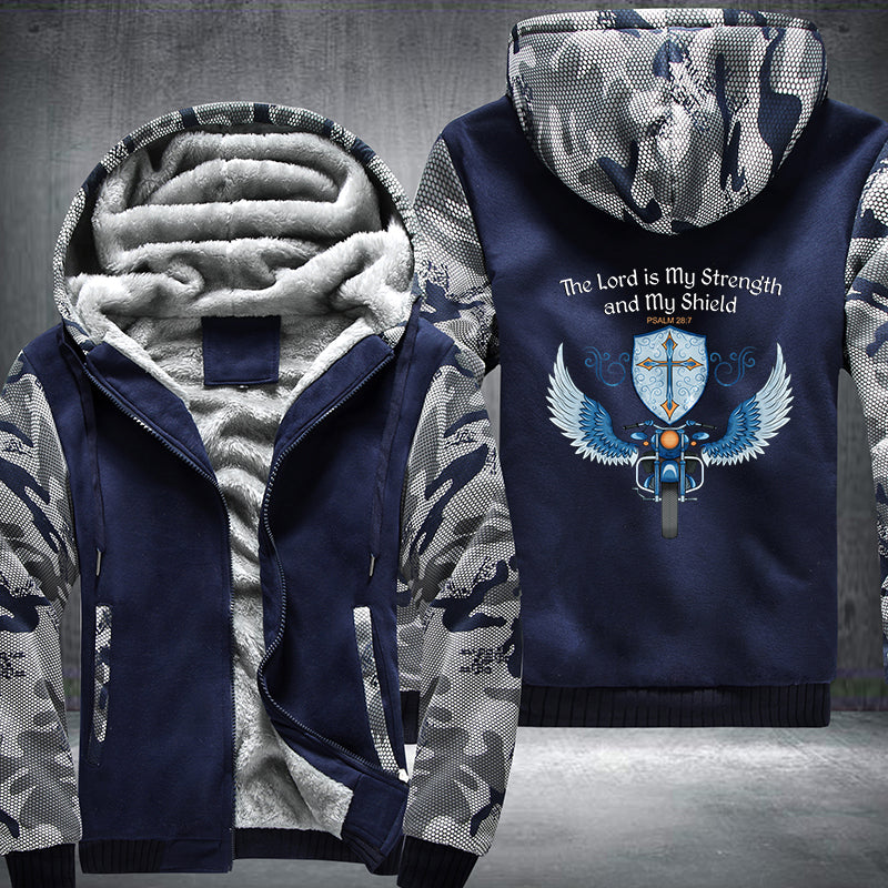 The Lord is My Strength and My Shield Fleece Hoodies Jacket