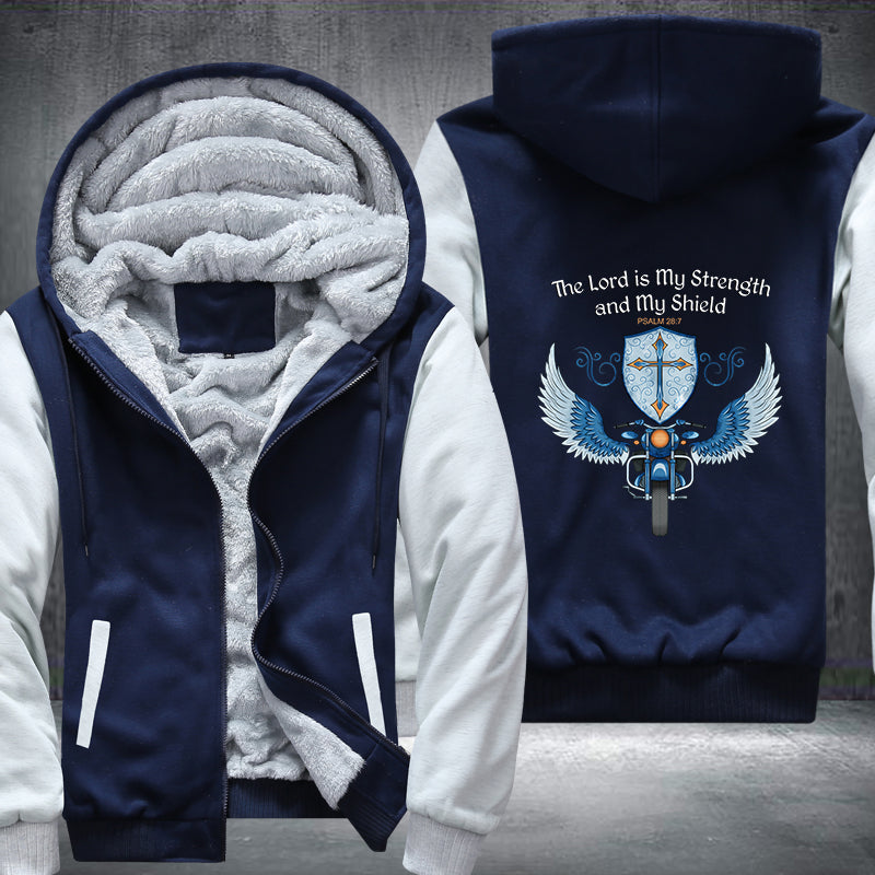 The Lord is My Strength and My Shield Fleece Hoodies Jacket