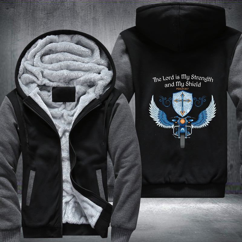 The Lord is My Strength and My Shield Fleece Hoodies Jacket