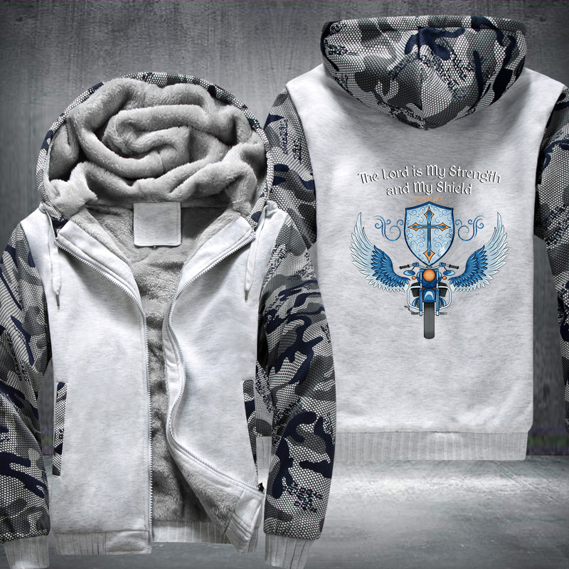 The Lord is My Strength and My Shield Fleece Hoodies Jacket