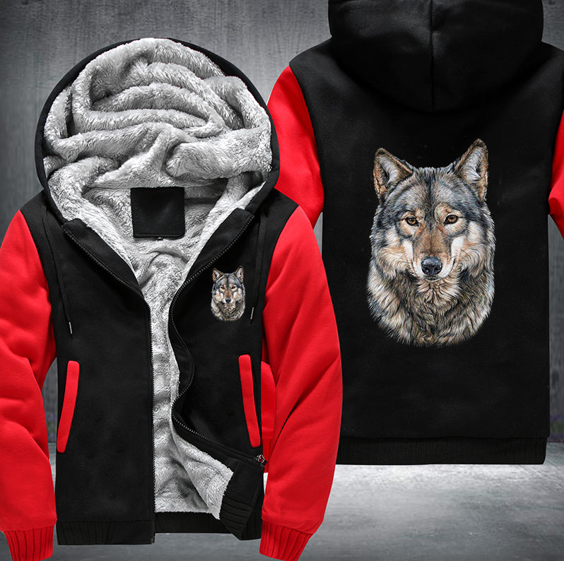 Animal Wolf Art Fleece Hoodies Jacket