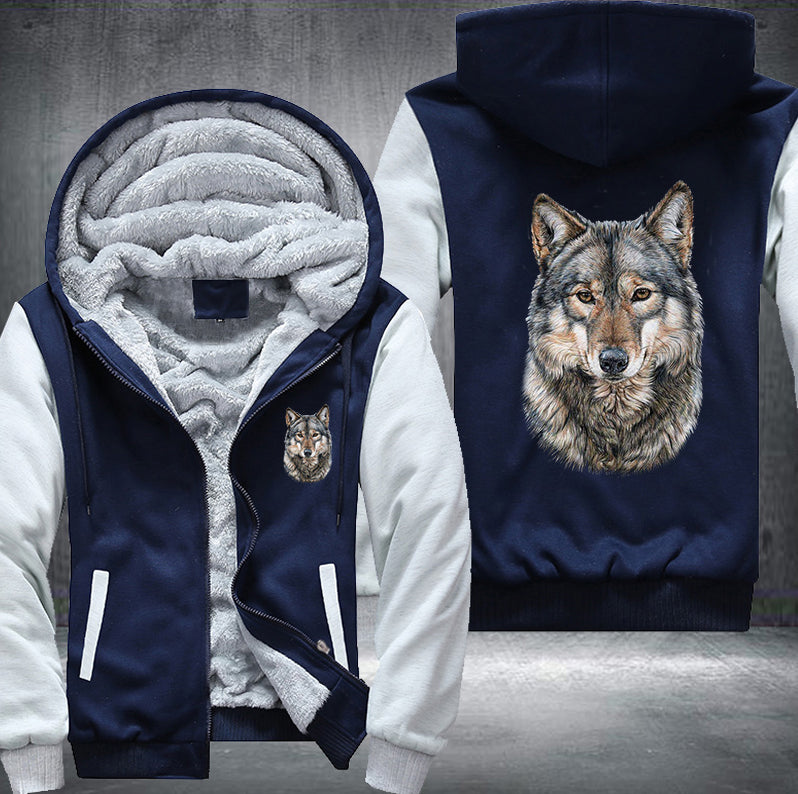 Animal Wolf Art Fleece Hoodies Jacket
