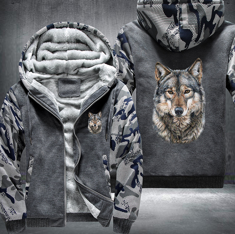 Animal Wolf Art Fleece Hoodies Jacket
