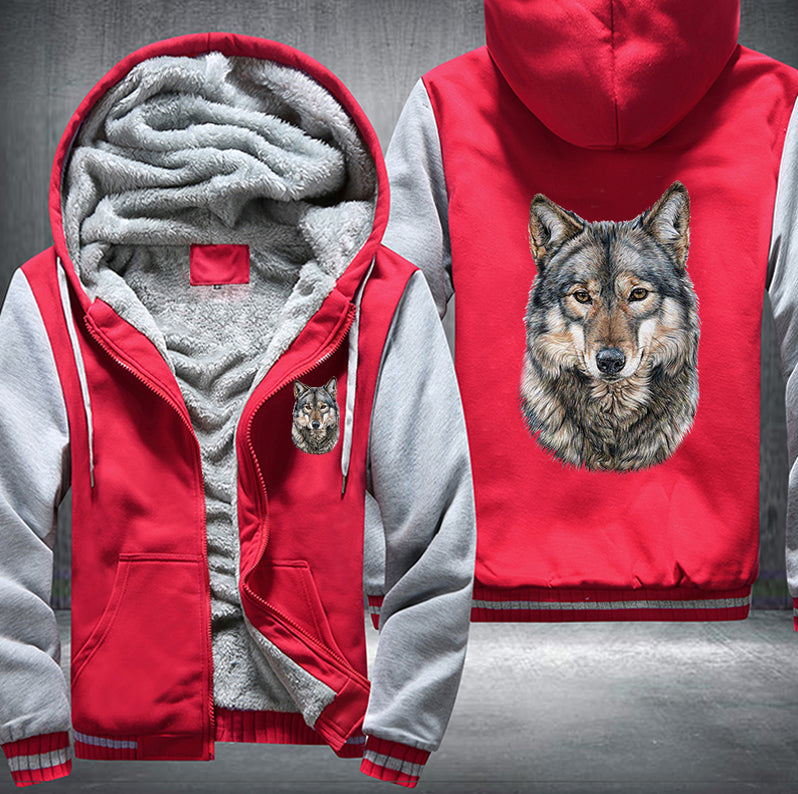 Animal Wolf Art Fleece Hoodies Jacket
