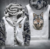 Animal Wolf Art Fleece Hoodies Jacket