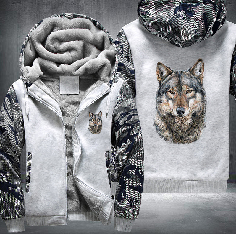 Animal Wolf Art Fleece Hoodies Jacket