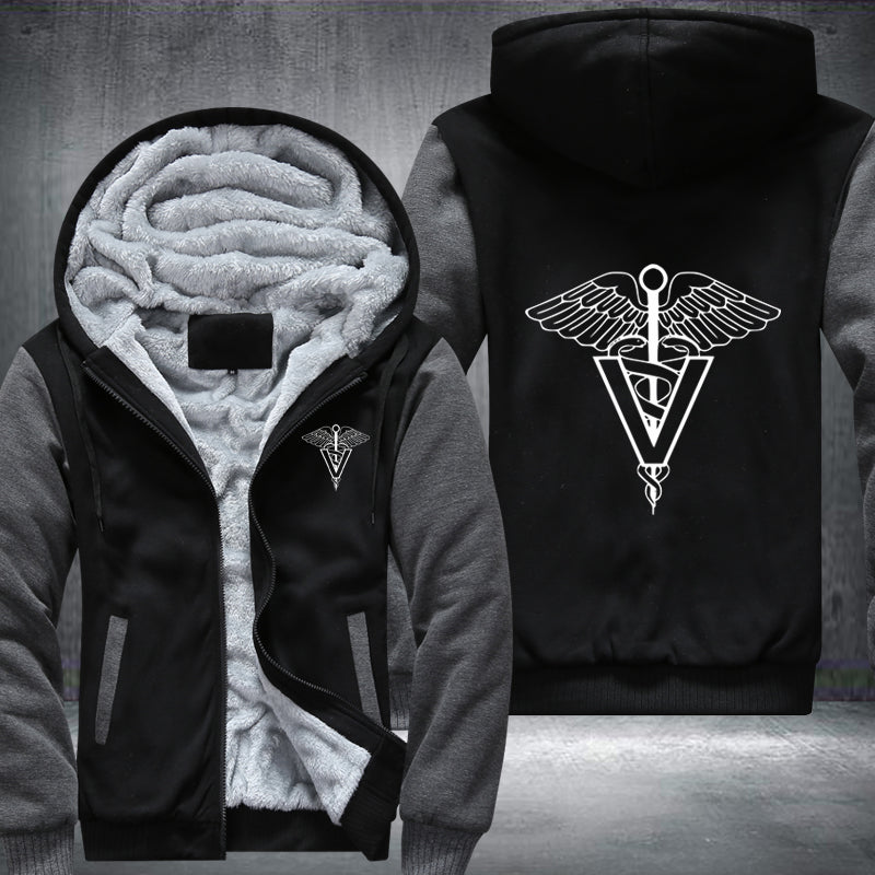 Vocational Nurse V Fleece Hoodies Jacket