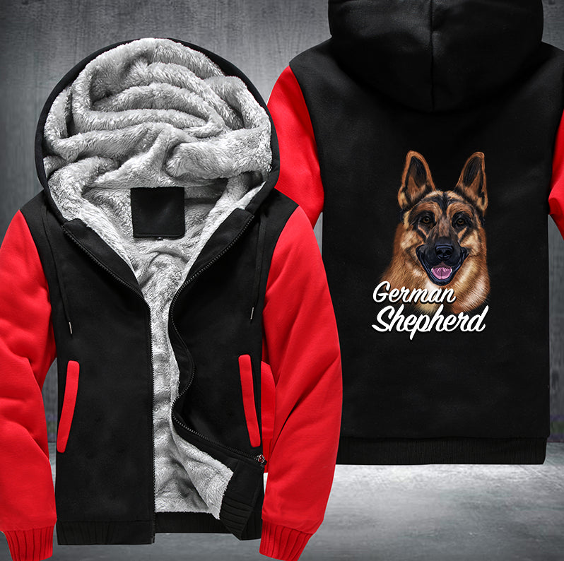 GERMAN SHEPHERD BROTHER Fleece Hoodies Jacket