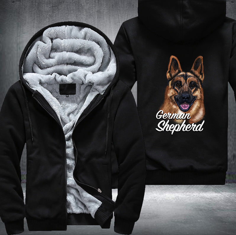 GERMAN SHEPHERD BROTHER Fleece Hoodies Jacket