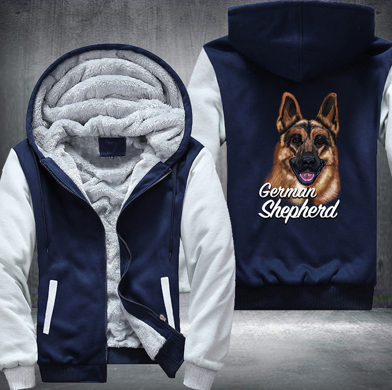 GERMAN SHEPHERD BROTHER Fleece Hoodies Jacket