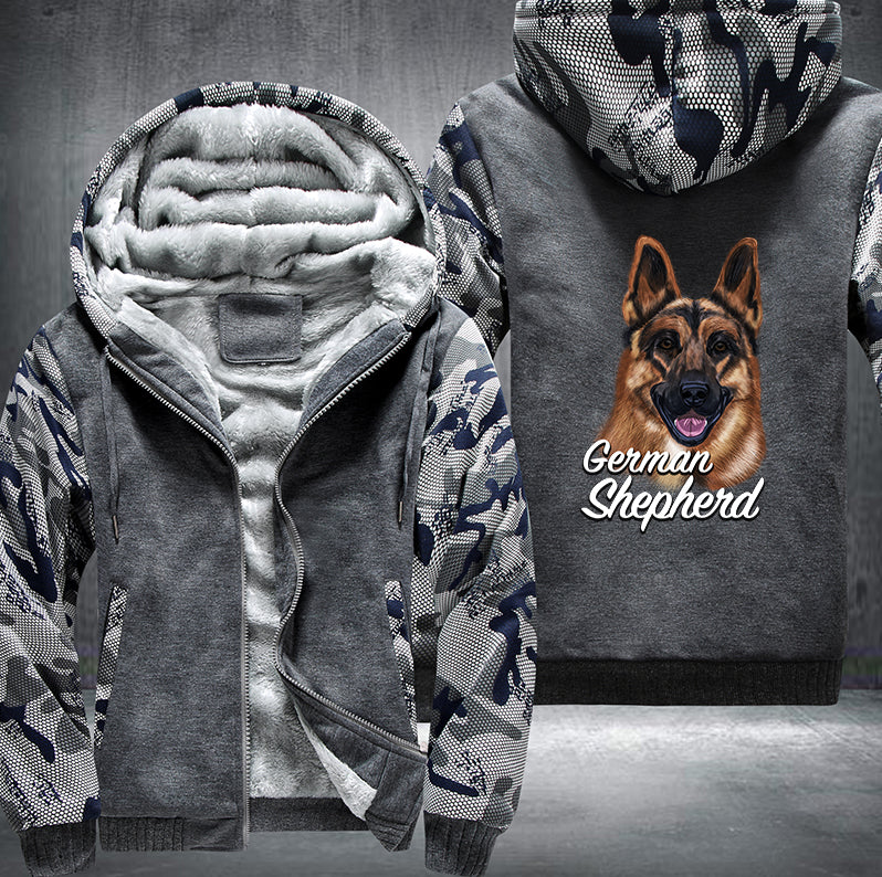 GERMAN SHEPHERD BROTHER Fleece Hoodies Jacket