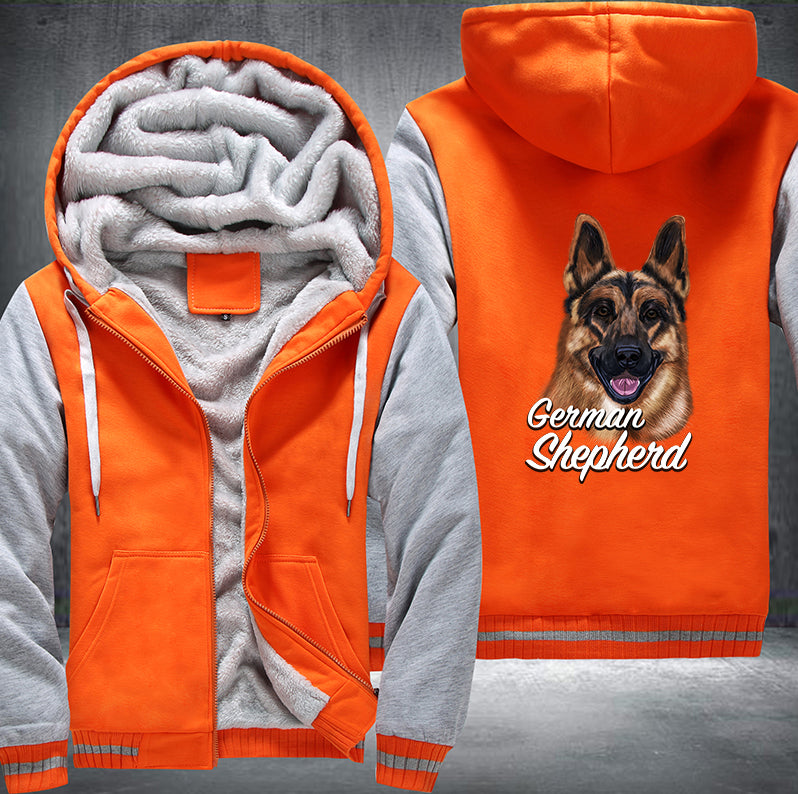 GERMAN SHEPHERD BROTHER Fleece Hoodies Jacket