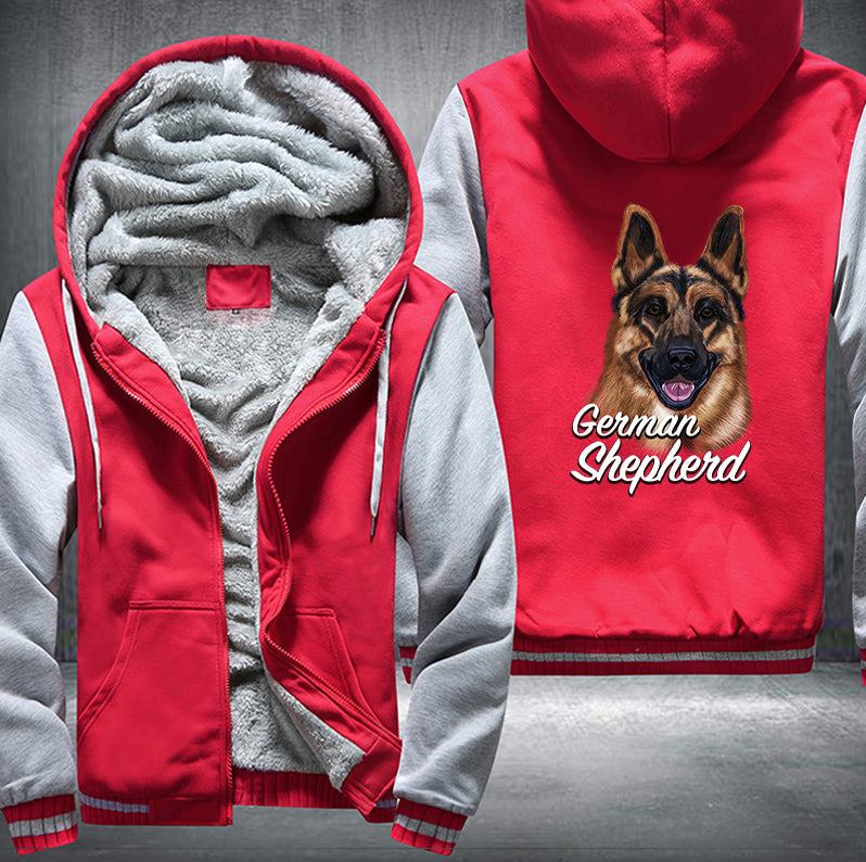 GERMAN SHEPHERD BROTHER Fleece Hoodies Jacket