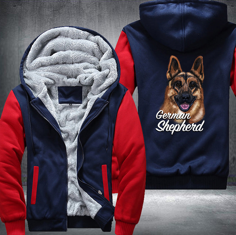 GERMAN SHEPHERD BROTHER Fleece Hoodies Jacket